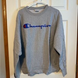 Champion Gray Men's Sweater- Large